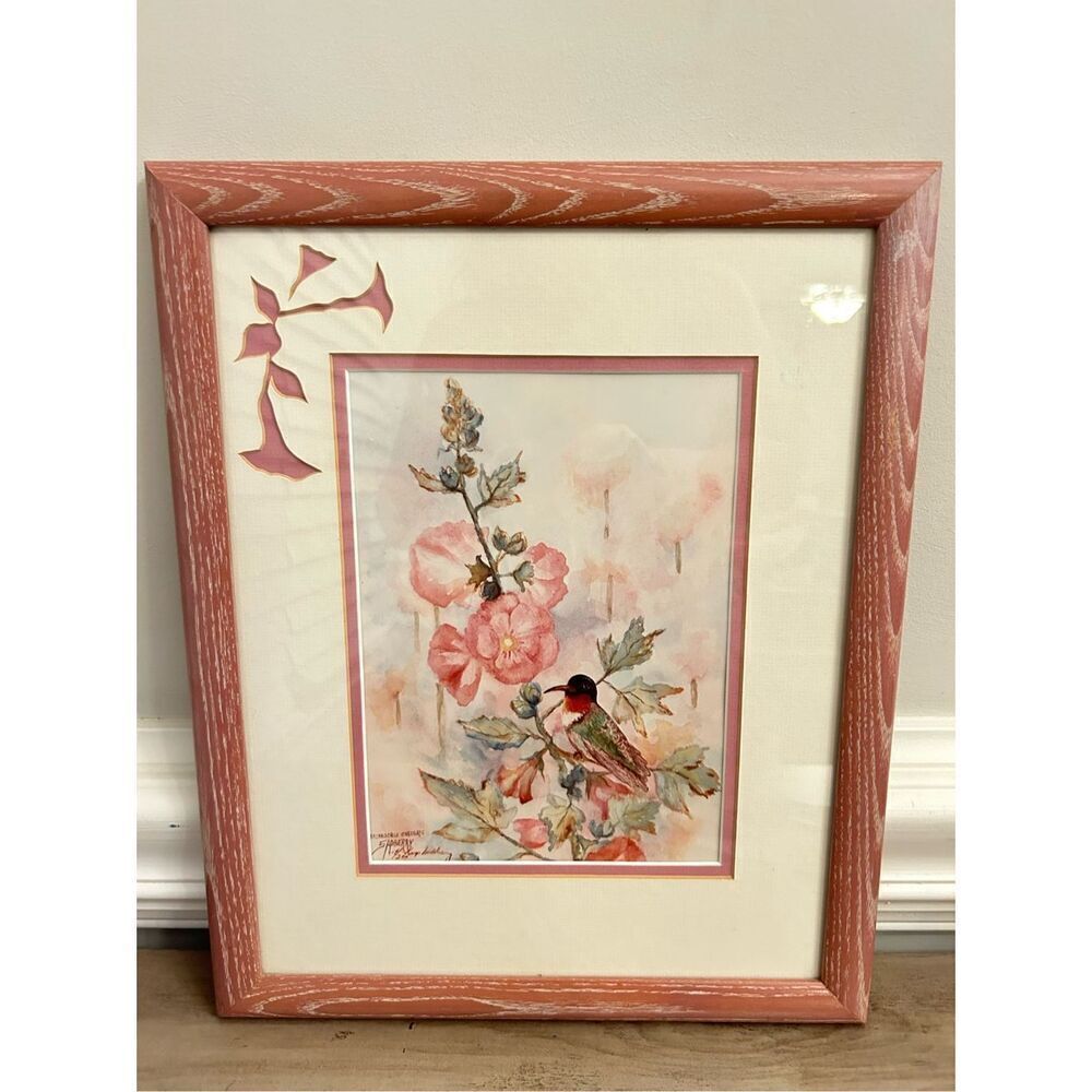 Humming Bird Water Paint by Virginia Sadberry Shabbychic romantic girls nursery